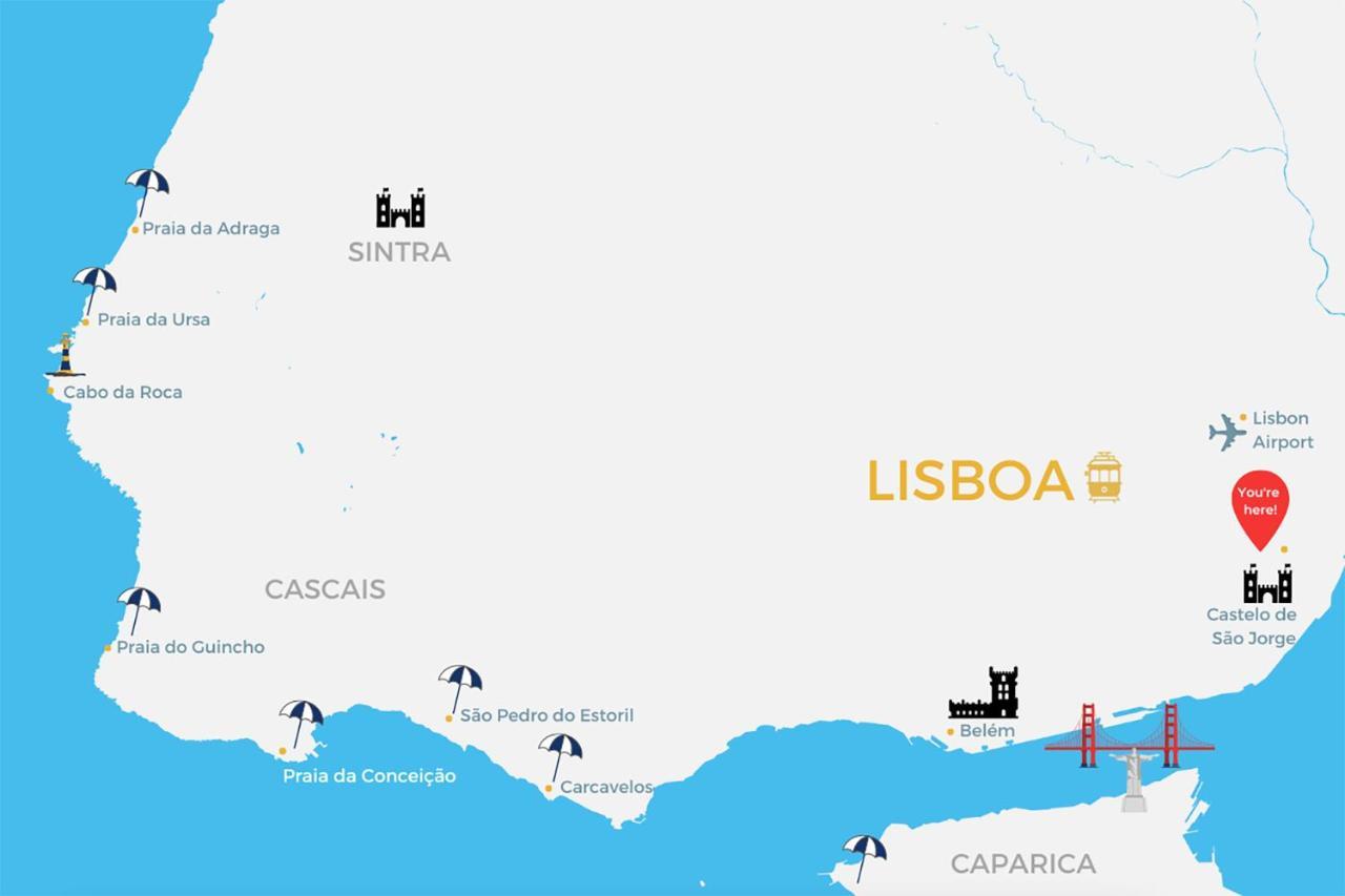 Conde 3Bdr Luxury Leilighet Lisboa Eksteriør bilde